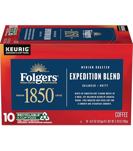 Amazon.com: Folgers 1850 Expedition Blend Coffee, Keurig K-Cup